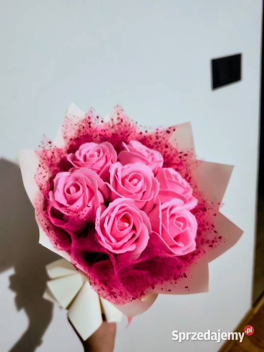 Bukiet z róż mydlanych