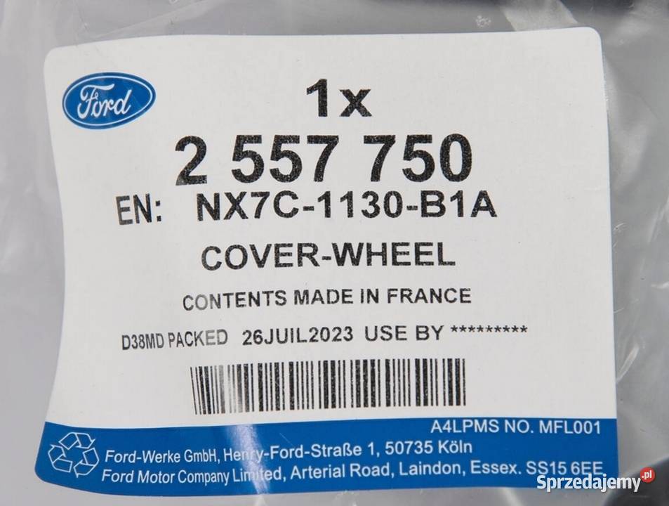Kołpak ford 16 focus 16 tipo 16 NX7C1130B1A łódzkie Pabianice