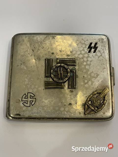 Niemiecka papierośnica platerowana III Rzesza małopolskie Kraków