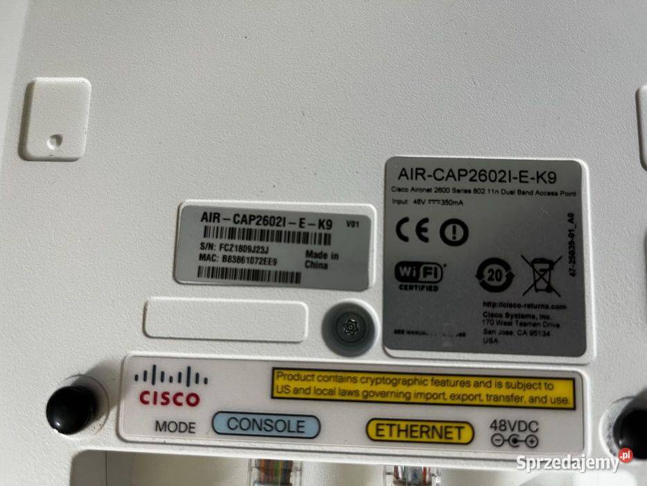 Cisco AIRCAP2602IEK9 Punkt dostępowy WiFi WLAN Cisco śląskie Błażejowice sprzedam