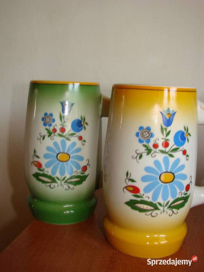 Lubiana wzór kaszubski kufel PRL pomorskie Pruszcz Gdański