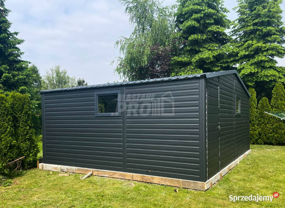Domek Ogrodowy 5x4 antracyt drzwi 2x okno Dach 20m2 kujawsko-pomorskie Żnin