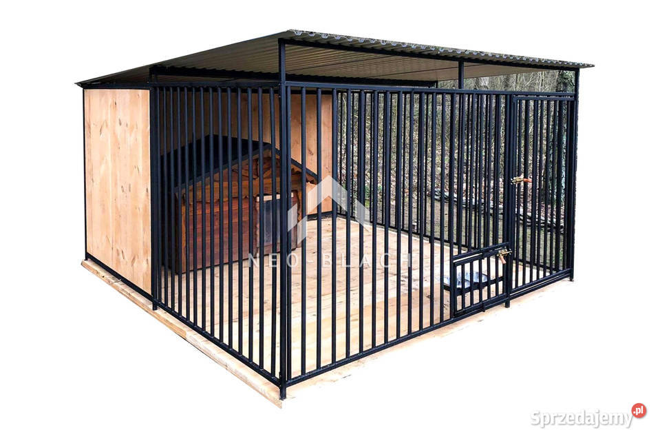 Kojec Psów 3x3m drewniana podłoga Zabudowa ścian Kwidzyn