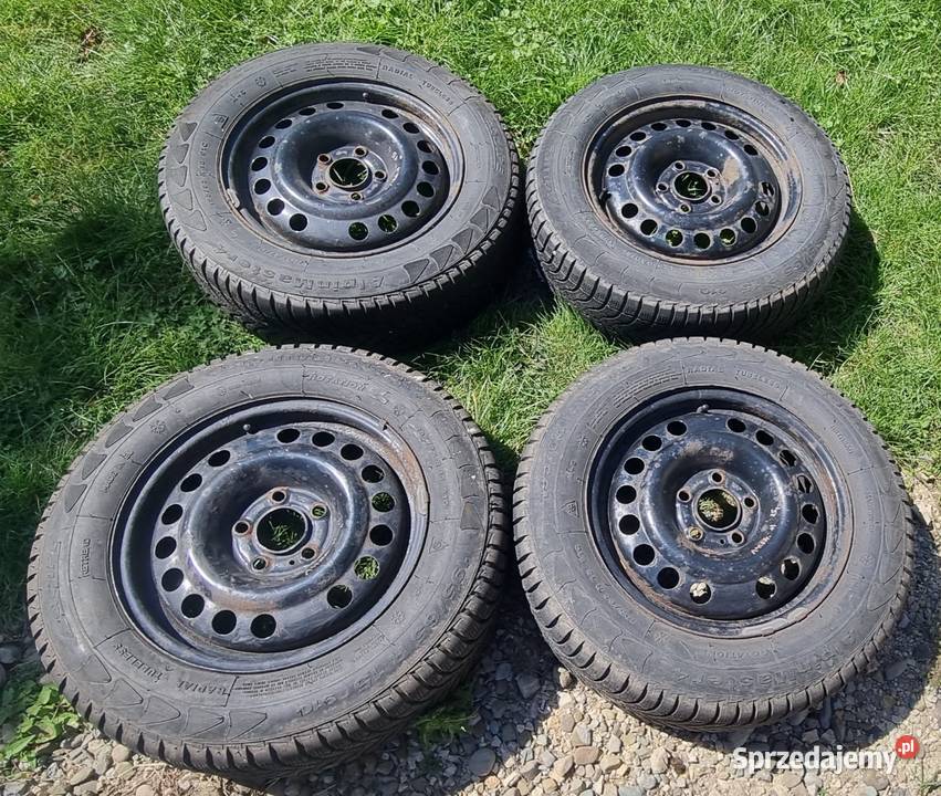 Opel Astra III h felgi stalowe z zimówkami 15 5 małopolskie Klecza Dolna