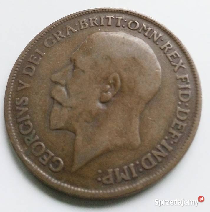 WIELKA BRYTANIAONE PENNY1916 r Legionowo