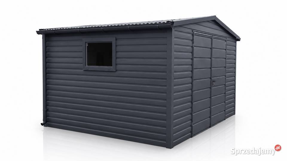 Domek Narzędziowy 4x3m Ciemny Grafit MAT Dach Łódź