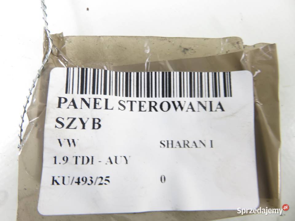 PANEL SZYB VW SHARAN I 7M3959857C YM2114A132BBW osobowe Motoryzacja