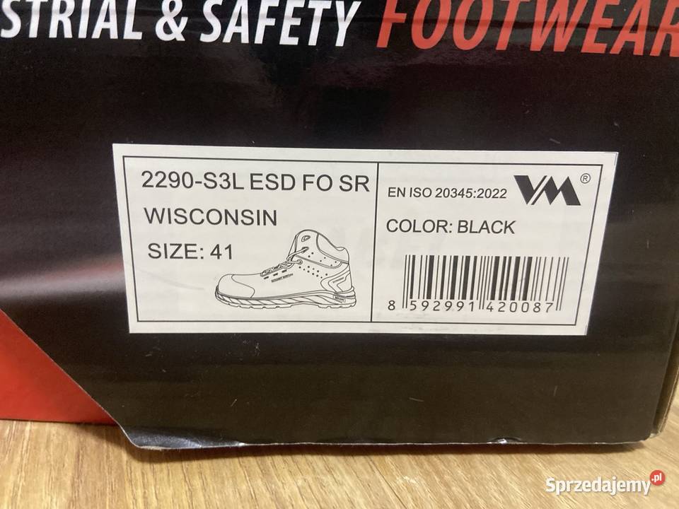 Czarne buty budowlane Lubin