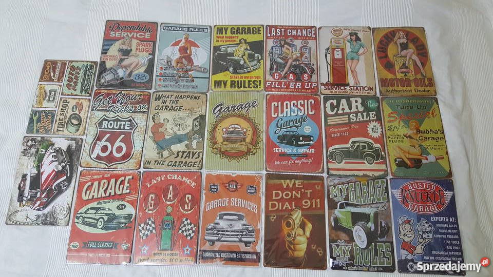METALOWA TABLICZKA SZYLD RETRO CLASSIC GARAŻ Motoryzacja Poznań
