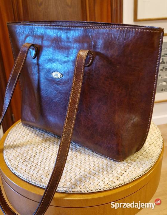 TOREBKA marki THE BRIDGE z naturalnej skóry Do ręki  Moda i Styl Lublin