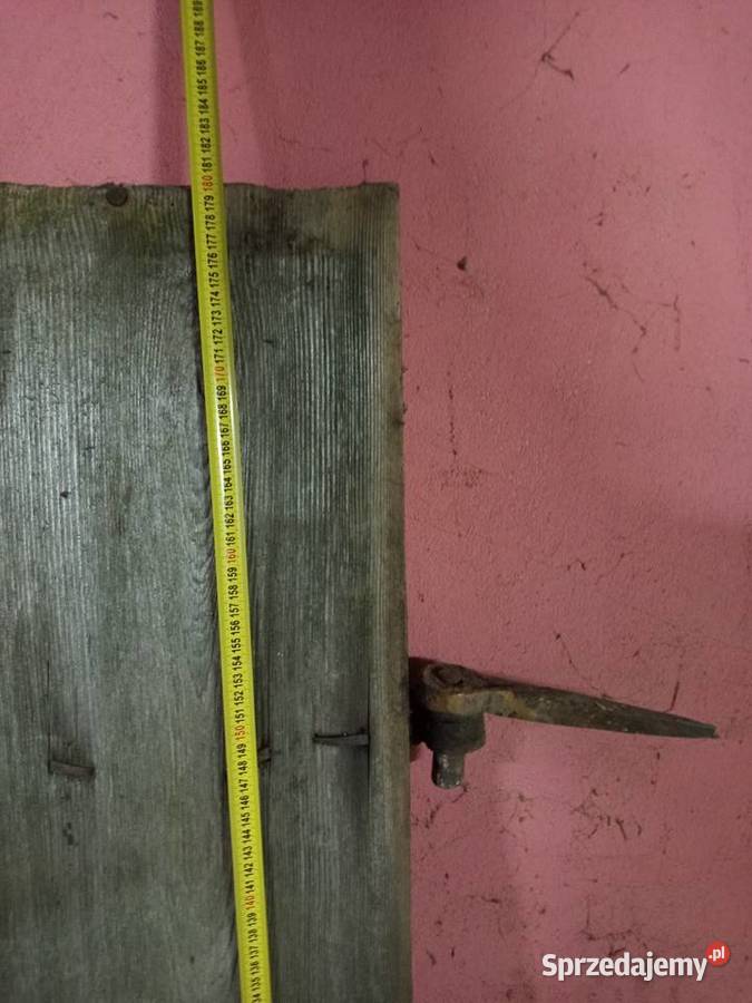 Stare dzwi drewniane kompletne stan Kielce