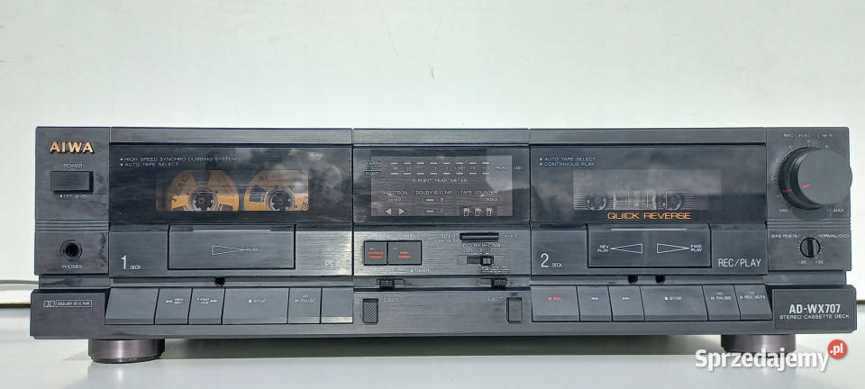 Magnetofon catette deck Aiwa ADWX707 AD WX 707 Międzychód