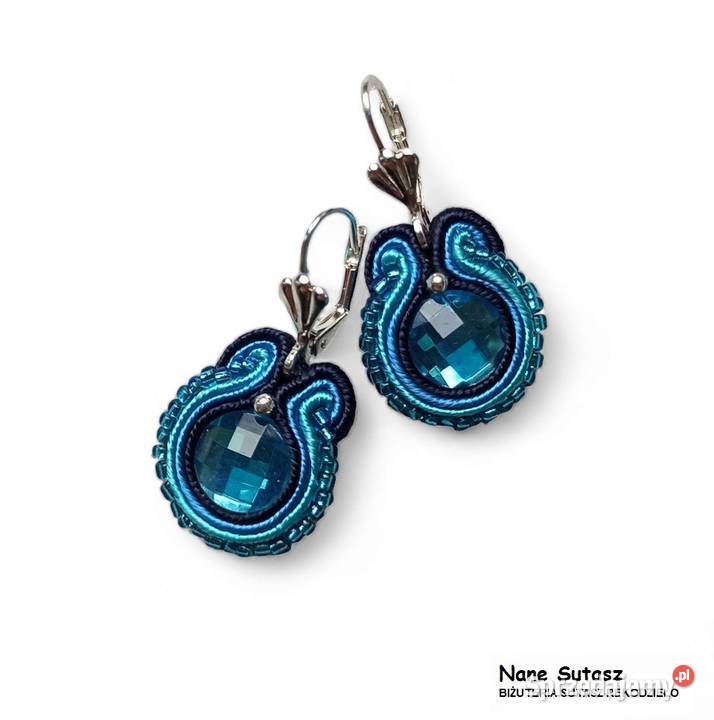 Kolczyki Sutasz rękodzieło Nane Sutasz dolnośląskie
