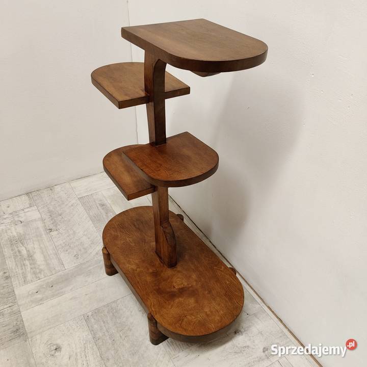 kwietnik art Deco podstawa pod kwiaty drewniana Radomsko