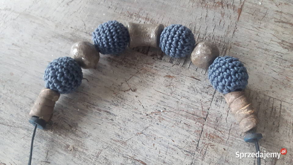 Naszyjnik ceramiczny ręcznie wykonany Otwock
