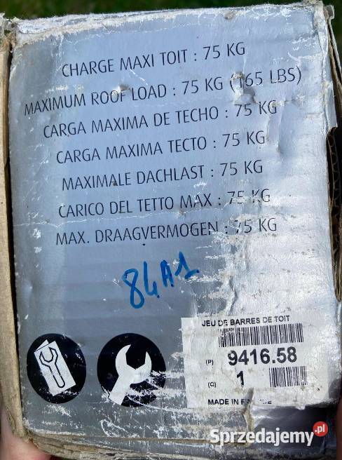 orginalne belki bagaznika dachowego Citroena C5 Olkusz