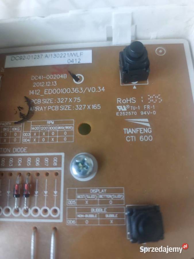 SAMSUNG WF60F4E2W2W MODUŁ PRALKI wolnostojące małopolskie Nowy Sącz