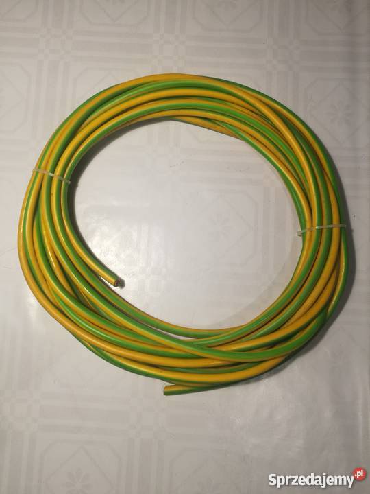 Przewód kabel linka 10mm2 żółtozielony Zębowice sprzedam