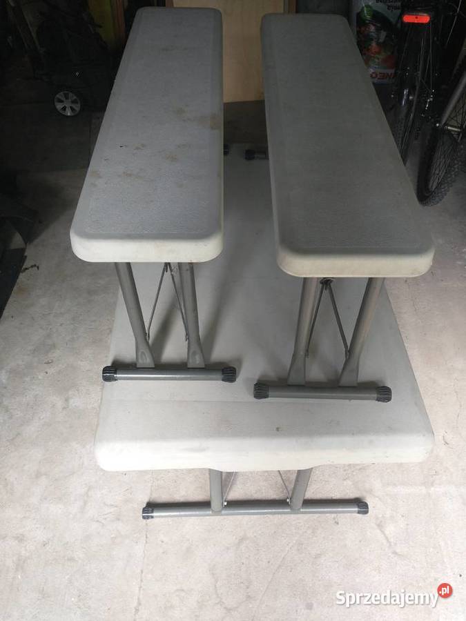 STÓŁ KEMPINGOWY Z ŁAWKAMI SKŁADANY Pińczów sprzedam