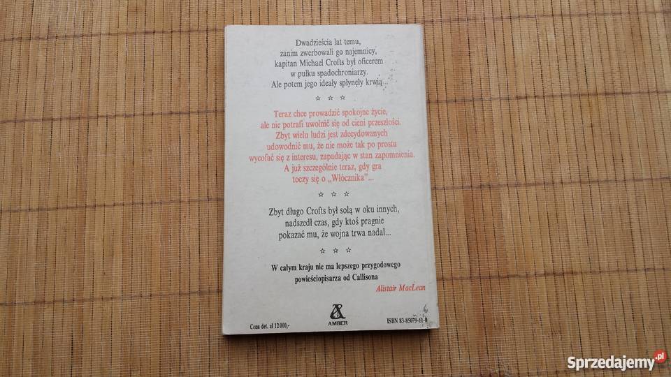 Książka Brian Callison Włócznik Rok wydania 1991 Warszawa
