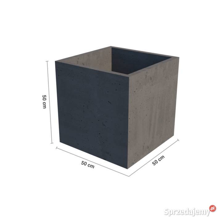Piękne donice ogrodowe betonowe 50x50x50 wysoka Donice sprzedam