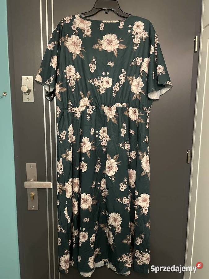 Shein Curve sukienka modny wzór kwiaty floral Długość Maxi Choszczno