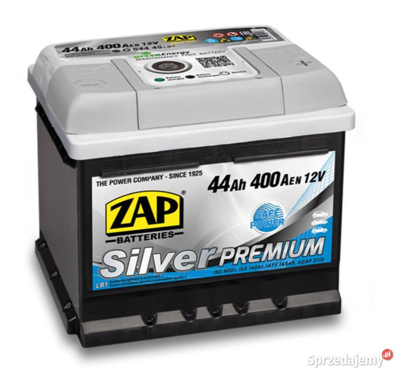 Akumulator 44Ah 400A Zap Silver Premium niski pomorskie