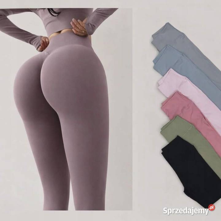 legginsy modelujące z wysokim stanem SM róż Kołobrzeg