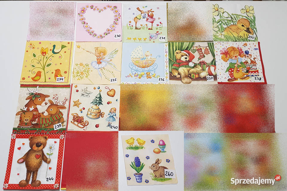 Serwetki decoupage zestawy 1 12 Siemianowice Śląskie