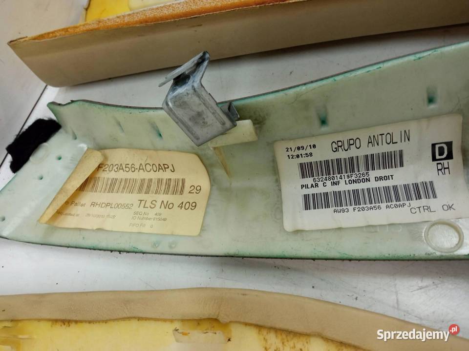 OSŁONA SŁUPKA A B C LEWA PRAWA KOMPLET SKÓRA