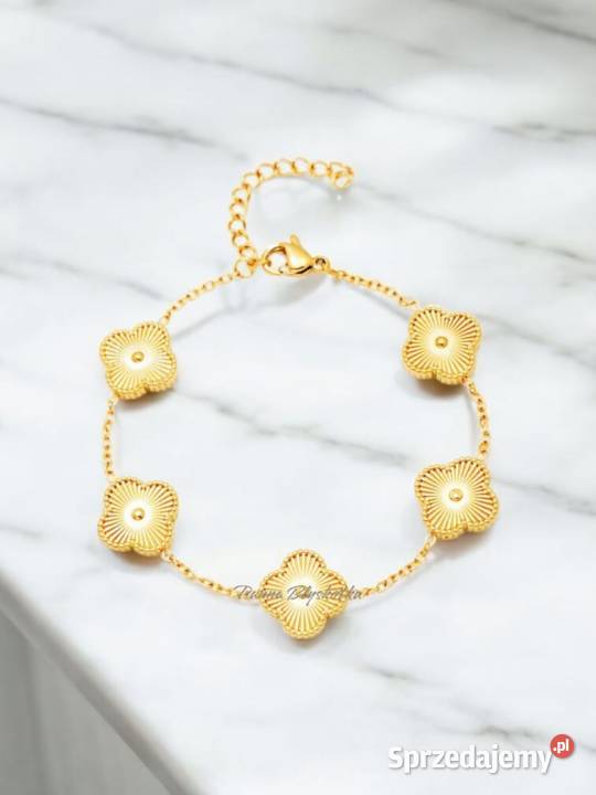 Bransoletka Van Cleef Arpels złota koniczynka Kraków sprzedam