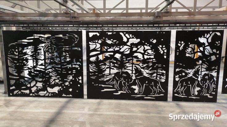 Brama skrzydłowa CNC Wahadłowa wilki las Furtka wielkopolskie Poznań