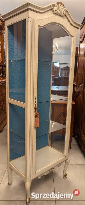 Piękna witryna ludwikowska ecru szer 65 sklep