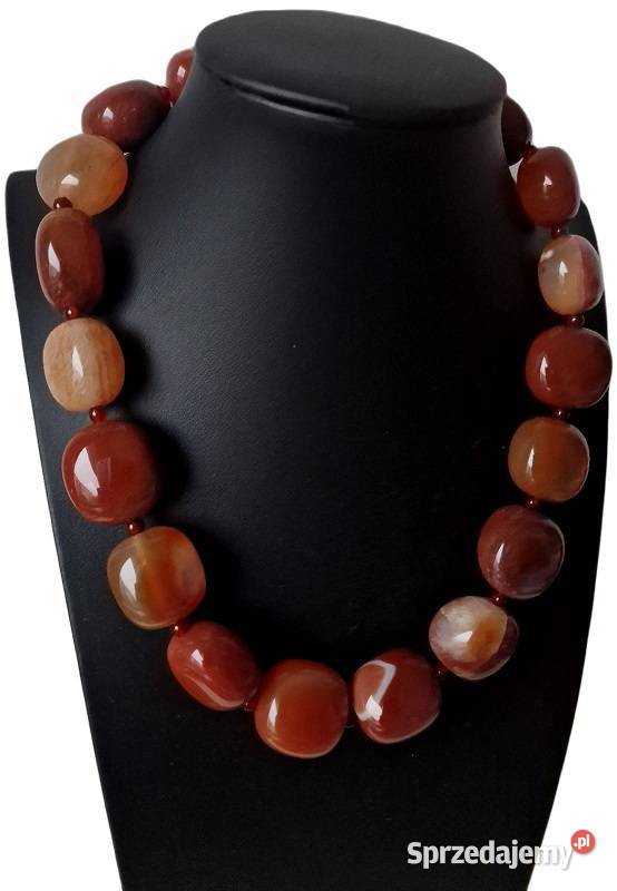 KARNEOL NATURALNY KARNELIAN NASZYJNIK SIŁA Częstochowa