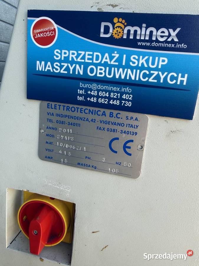 Elettrotecnica 270 CE Wygrzewarka maszyna do Łaskarzew sprzedam