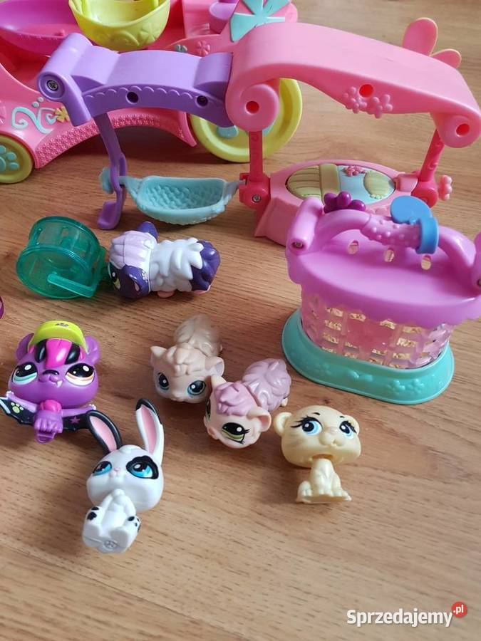 Littlest pet shop zestaw z autem Rożki