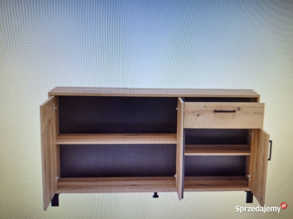 Komoda Noel Agata Meble czarne lamele duża 39cm Piastów sprzedam