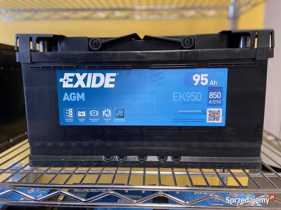 Akumulator EXIDE AGM STARTSTOP 95Ah osobowe Akumulatory Szczecin