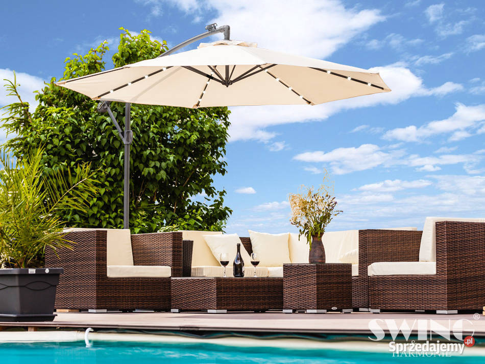 PARASOL OGRODOWY LED 350 RÓŻNE KOLORY