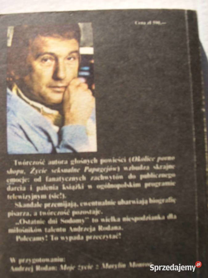 SRANDRZEJ RODANOSTATNIE DNI SODOMY 1988 dolnośląskie Wołów sprzedam
