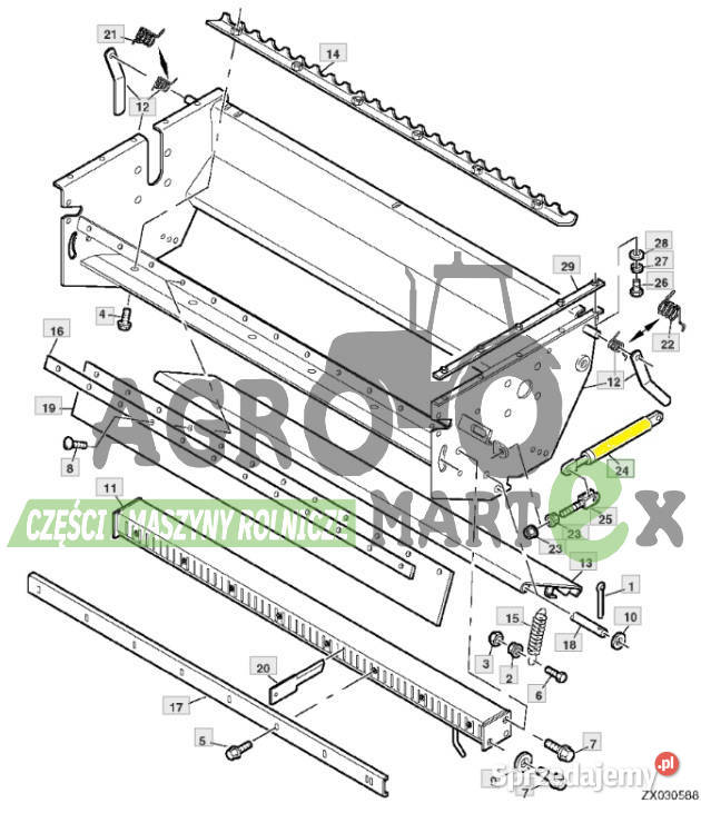 AZ101723 SIŁOWNIK GAZOWY L350 1250N JD Wichrów sprzedam