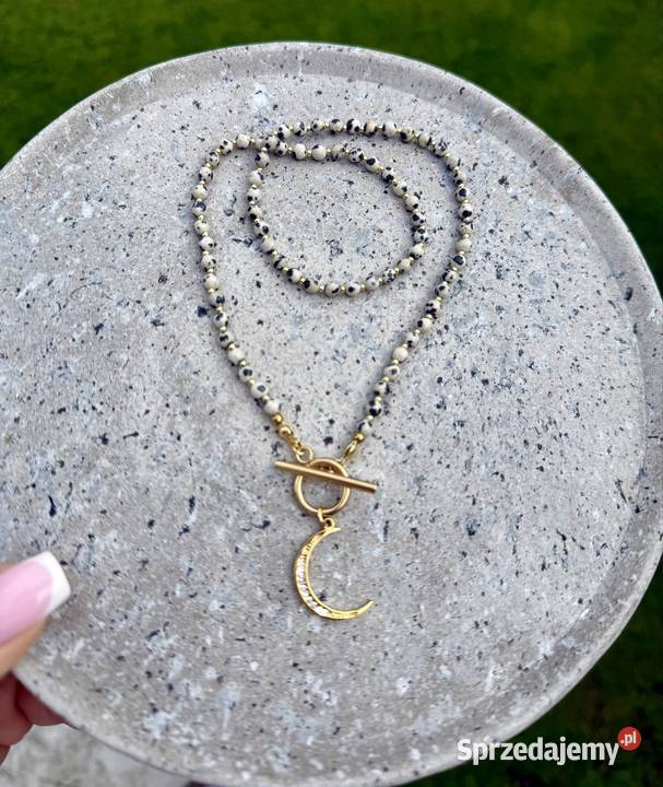 Naszyjnik choker kamienie naturalne jaspis Piotrków Trybunalski