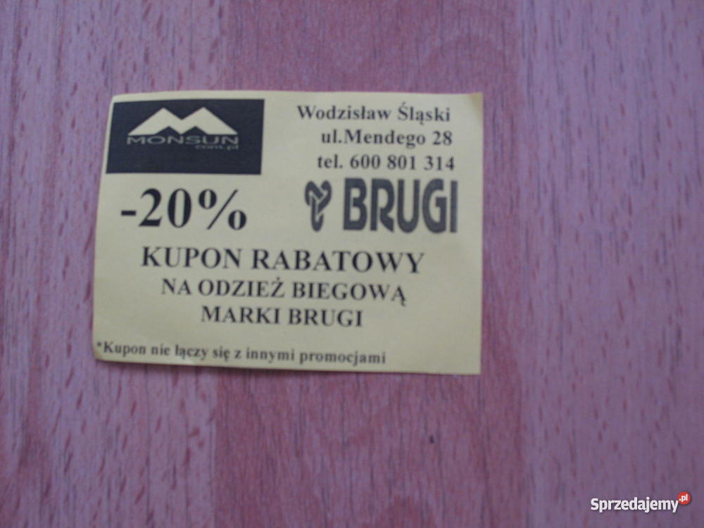 Bon na odzież biegową BRUGI Jogging i bieganie