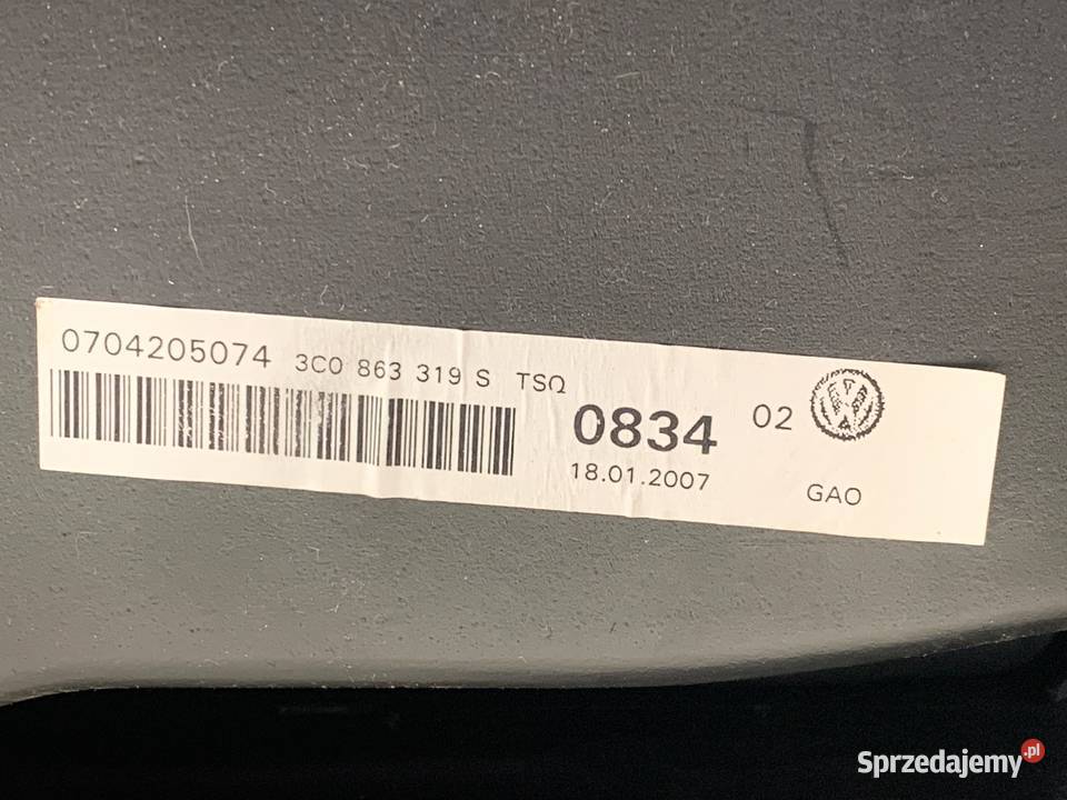 PODŁOKIETNIK VW PASSAT B6 Kombi 0511 3C0863319S Podłokietniki podkarpackie sprzedam
