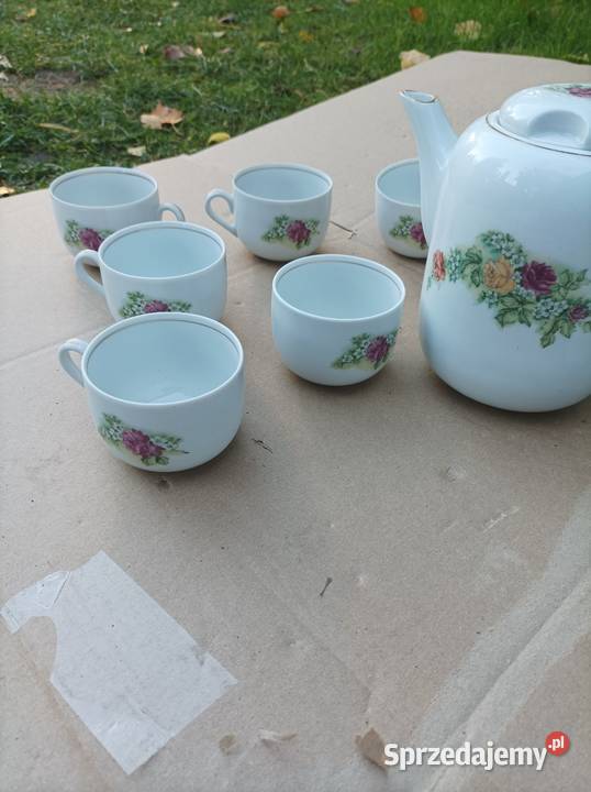 Porcelana Karolina zestaw kawowy herbaciany Sterdyń