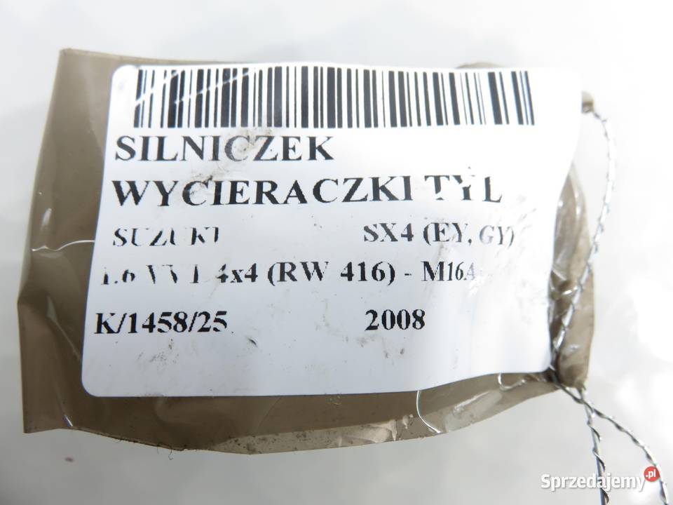 SILNICZEK WYCIERACZKI TYŁ SUZUKI SX4 EY GY sprzedam