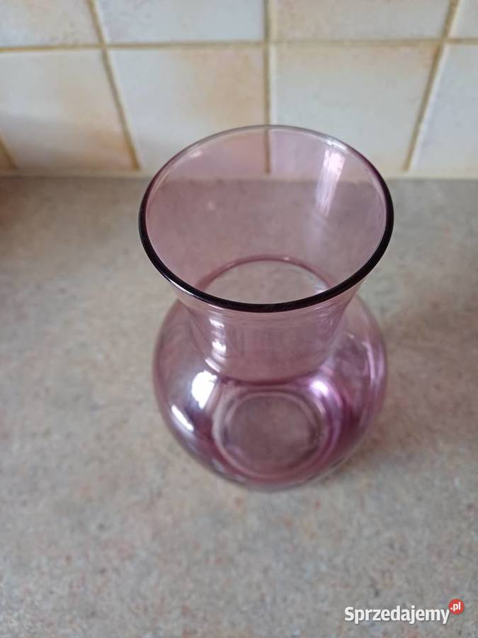 vintage szklane wazony Nowy Targ sprzedam