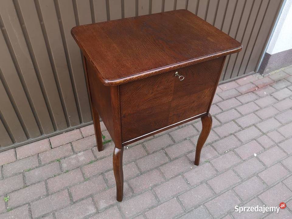Szafka Stolik Finezyjny ARTDECO Dąb Stary Antyk Swarzędz