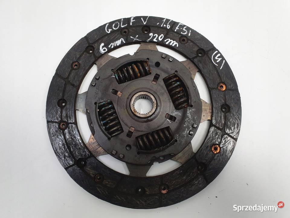 VW Golf V 16 FSI DOCISK TARCZA sprzęgło lubelskie Chełm