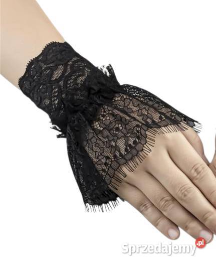Mankiety koronkowe czarne Warszawa